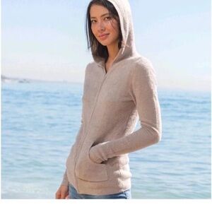 Barefoot Dreams CozyChic Zip Up Hoodie medium Soft Loungewear Dusty Pink